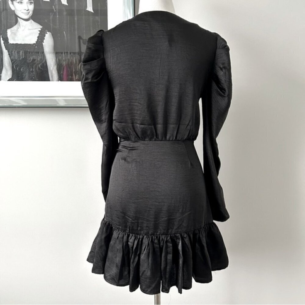 Steve Madden Satin Ruffle Dress (c) - Picture 3 of 11